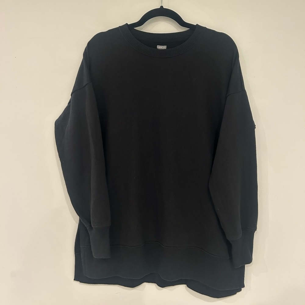 Aerie/American Eagle S/P Oversized Women's Black Crewneck Sweater